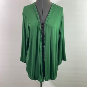Jones New York Signature Woman Open Front 3/4 Sleeve Cardigan Size 2X